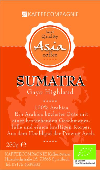 Indonesien Sumatra Gayo Highland BIO