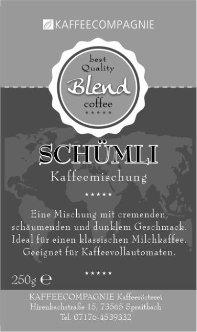 Schümli Mischung (80 % Arabica / 20 % Robusta)