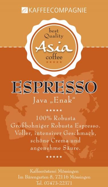 Java Robusta Enak Espresso