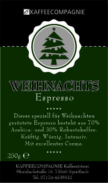 Weihnachtsespresso