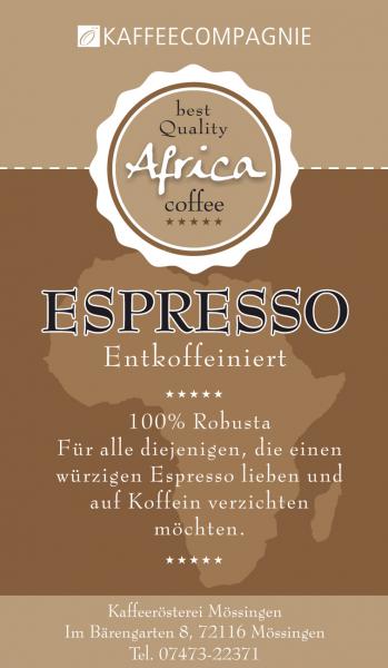 Entcoffeinierte Espresso Mischung